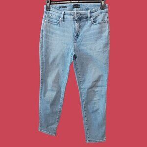 Talbots Slim Ankle Jeans 6P Light Wash Denim Womens